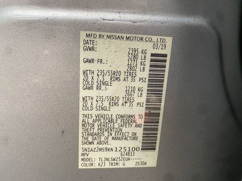 Used 2019 Nissan Murano Platinum image 33