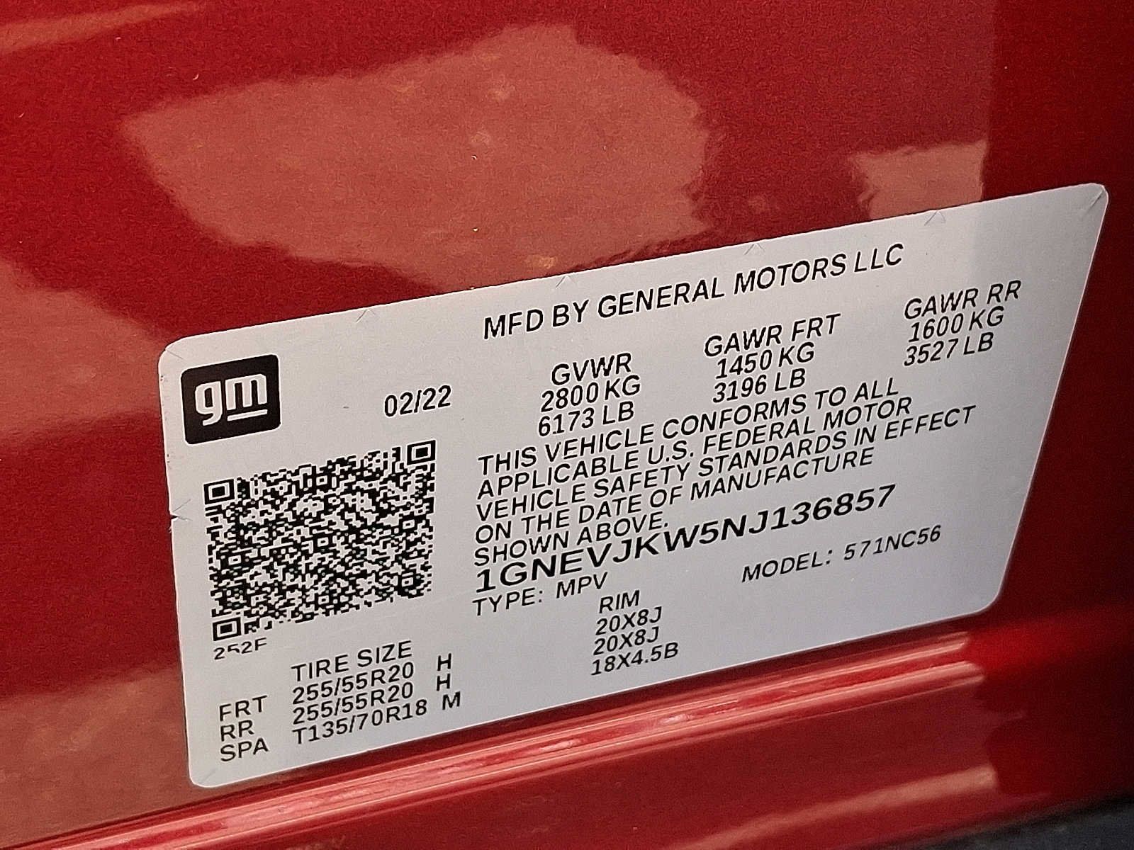 Certified 2022 Chevrolet Traverse RS AWD/4WD image 29