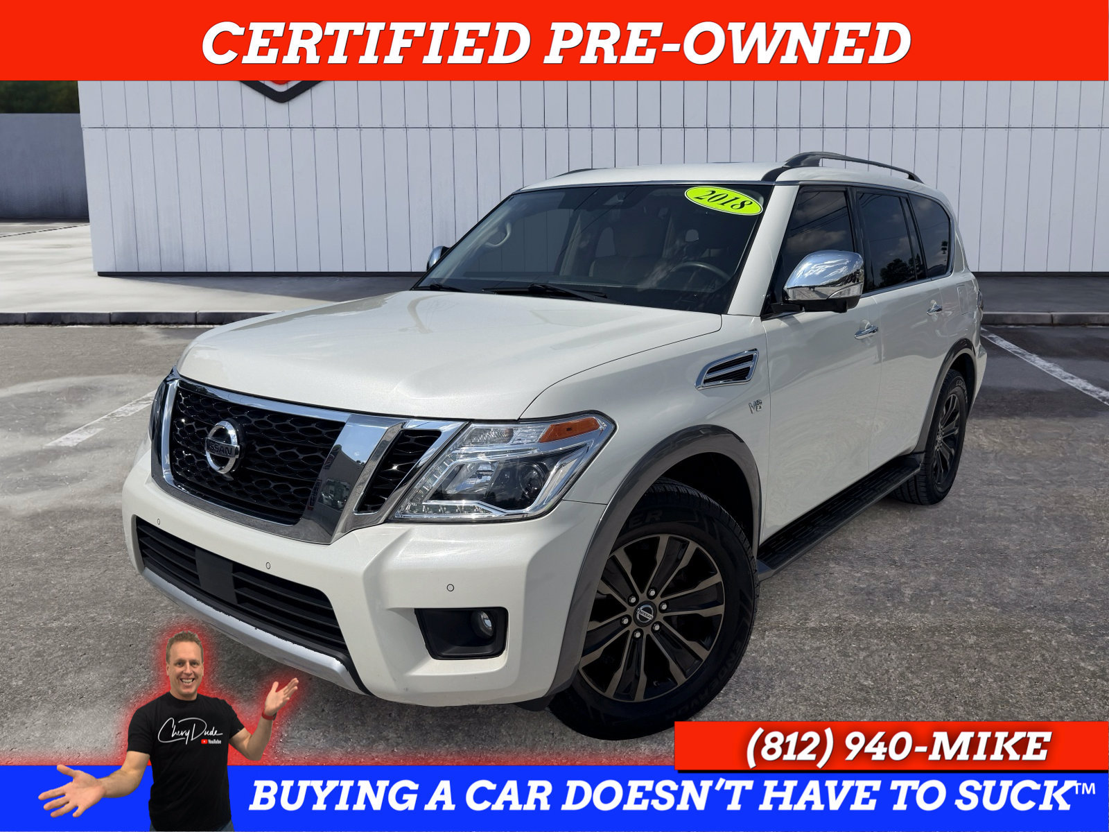 Used 2018 Nissan Armada Platinum w/ Captain Seat Package AWD/4WD image 1
