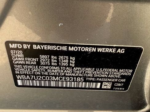 Used 2021 BMW 750i xDrive w/ Executive Package AWD/4WD image 57
