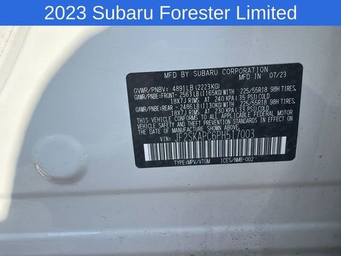 Used 2023 Subaru Forester Limited AWD/4WD image 31