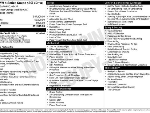 Used 2022 BMW 430i xDrive Coupe w/ Premium Package 2 image 4