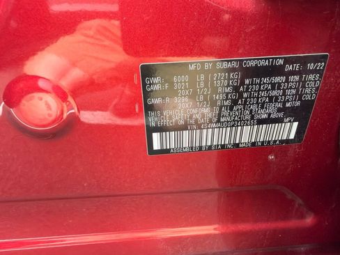 Used 2023 Subaru Ascent Limited w/ Technology Package AWD/4WD image 32