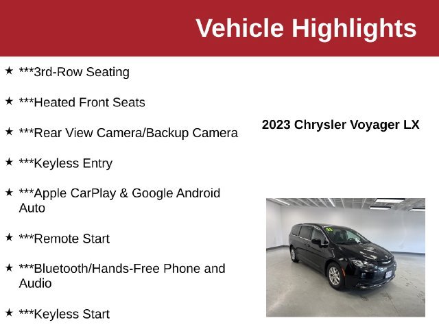 Used 2023 Chrysler Voyager LX FWD image 10