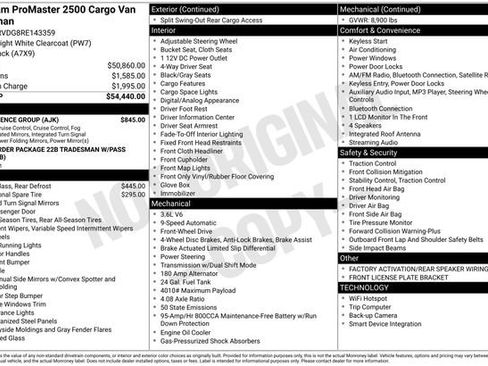 New 2024 RAM ProMaster 2500 w/ Convenience Group FWD image 4