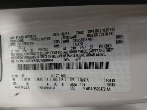 Used 2016 Ford Escape SE w/ SE Leather Comfort Package FWD image 33