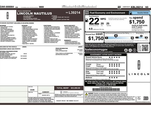 Used 2019 Lincoln Nautilus Reserve image 9