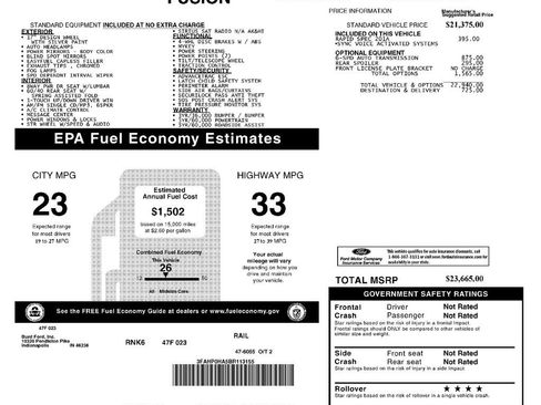 Used 2011 Ford Fusion SE w/ 201A Rapid Spec Order Code FWD image 2