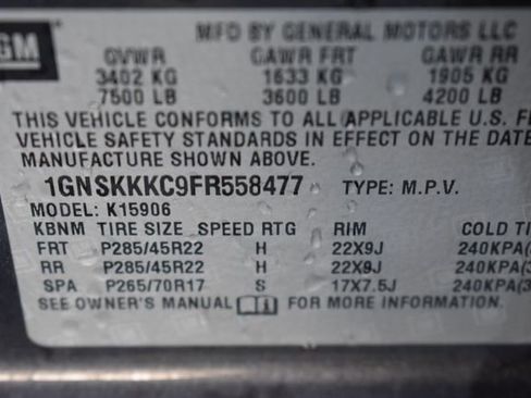 Used 2015 Chevrolet Suburban LTZ image 13