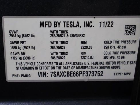 Used 2023 Tesla Model X Plaid AWD/4WD image 50