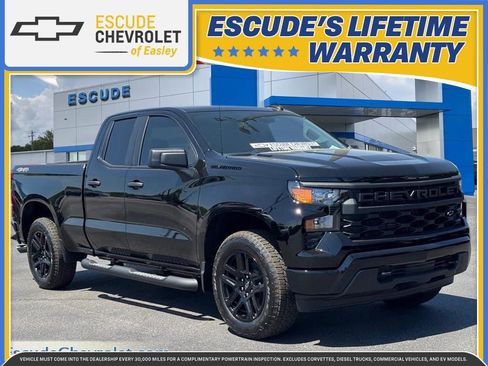 New 2026 Chevrolet Silverado 1500 Custom w/ Turbomax Blackout Package AWD/4WD image 1