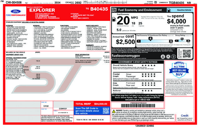 New 2026 Ford Explorer ST w/ Sun And Sound Package AWD/4WD image 25
