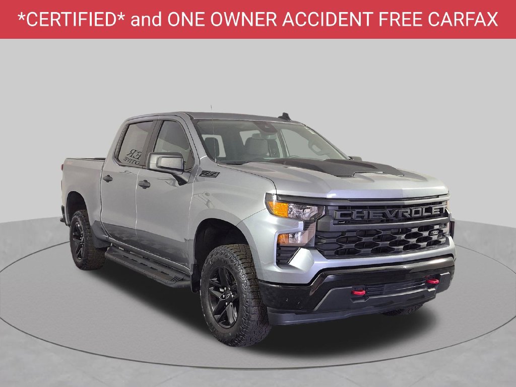 Certified 2024 Chevrolet Silverado 1500 Custom Trail Boss w/ LPO, Dark Essentials Package AWD/4WD image 2