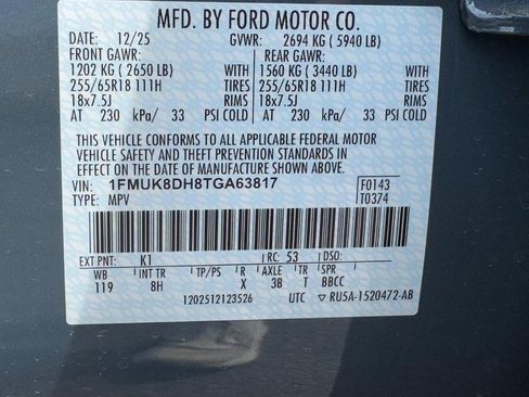 New 2026 Ford Explorer Active AWD/4WD image 17