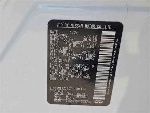 Certified 2024 INFINITI QX80 Sensory image 25