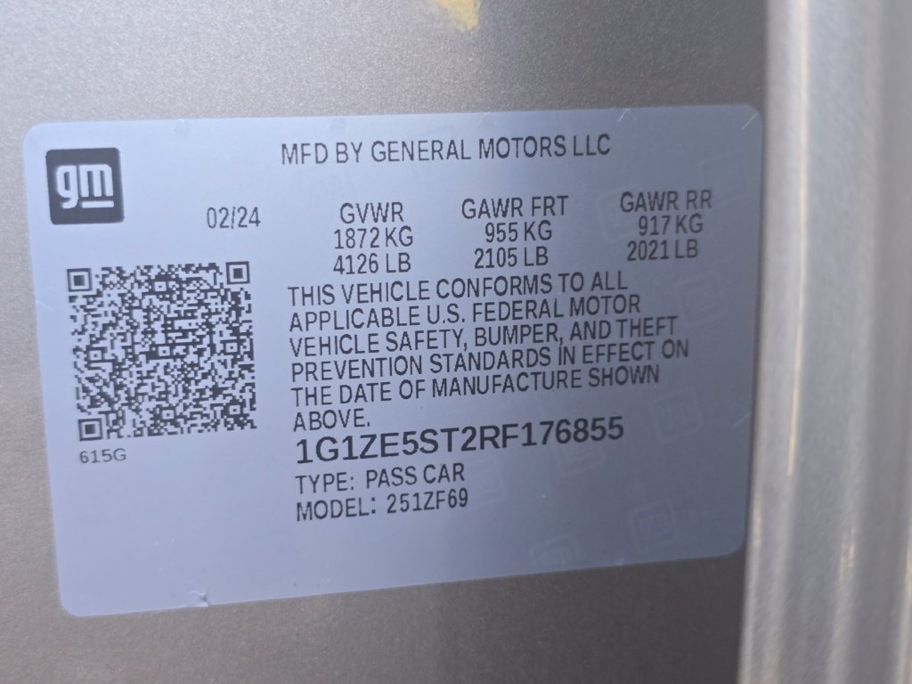 Certified 2024 Chevrolet Malibu LT FWD image 9
