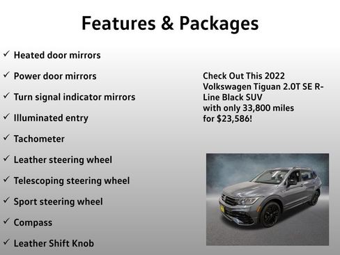 Used 2022 Volkswagen Tiguan SE R-Line AWD/4WD image 20