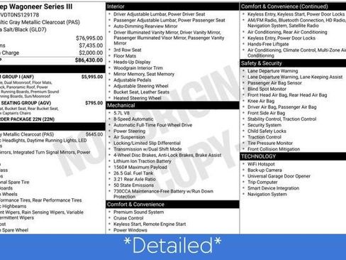 Used 2022 Jeep Wagoneer Series III w/ Premium Group I image 3