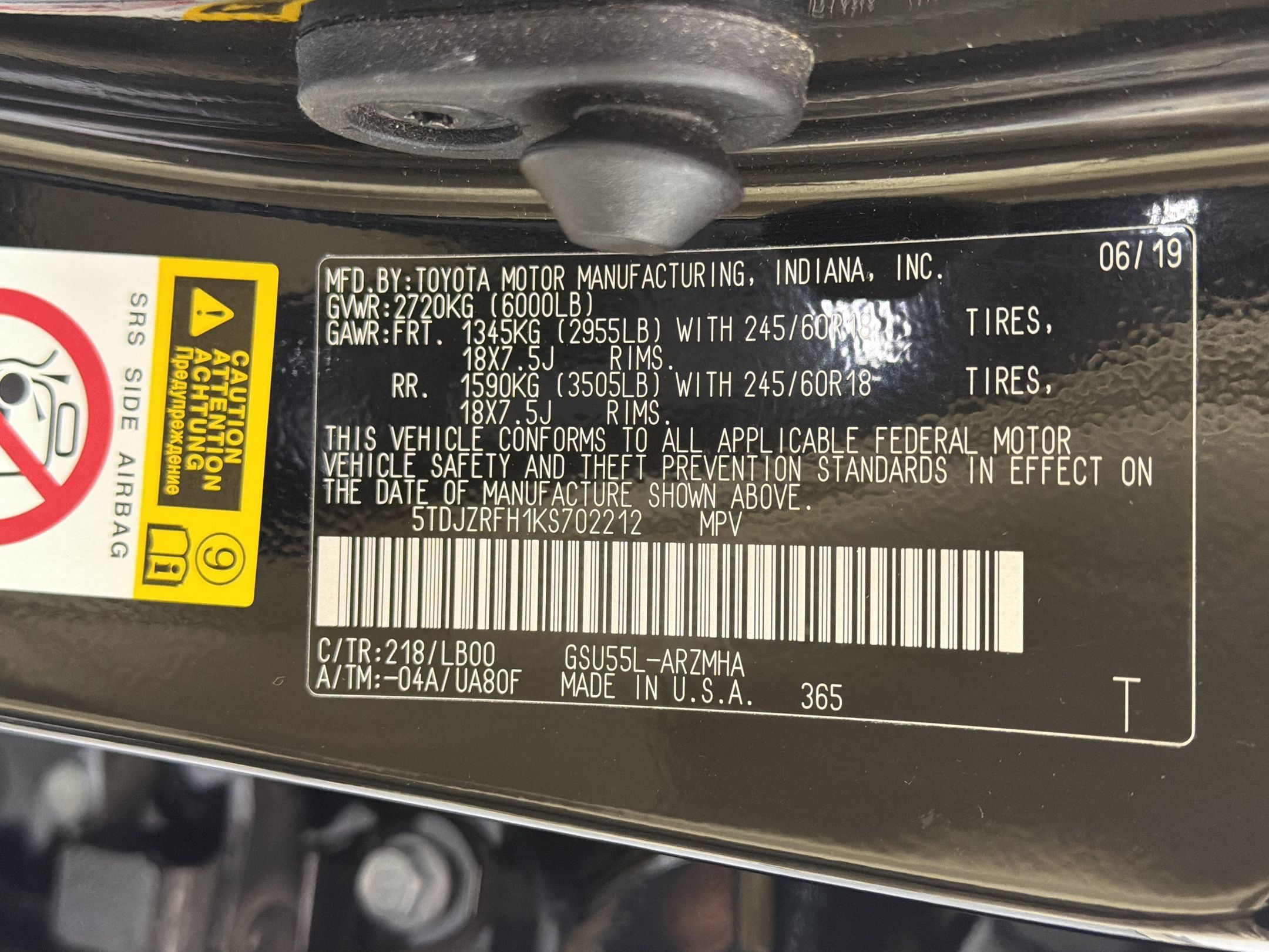 Used 2019 Toyota Highlander XLE AWD/4WD image 30