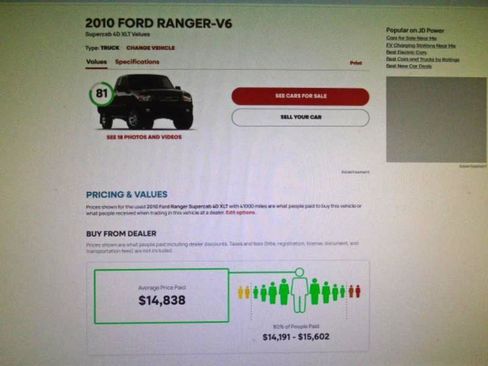 Used 2010 Ford Ranger XLT RWD image 10