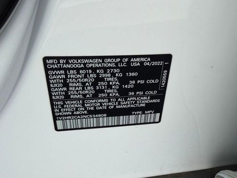 Used 2022 Volkswagen Atlas SE AWD/4WD image 21