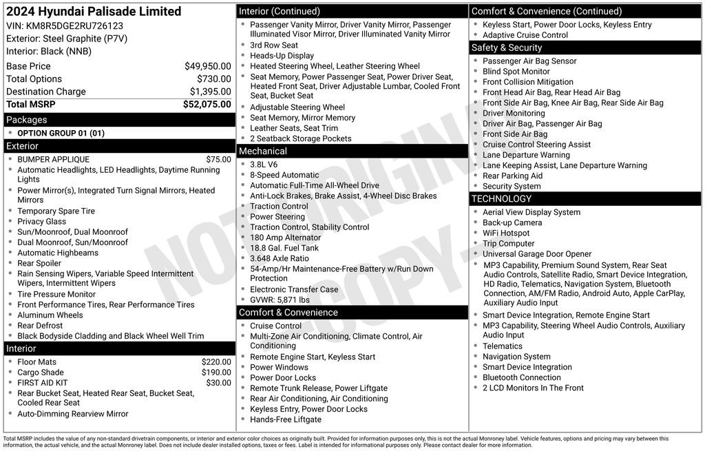 Used 2024 Hyundai Palisade Limited AWD/4WD image 7