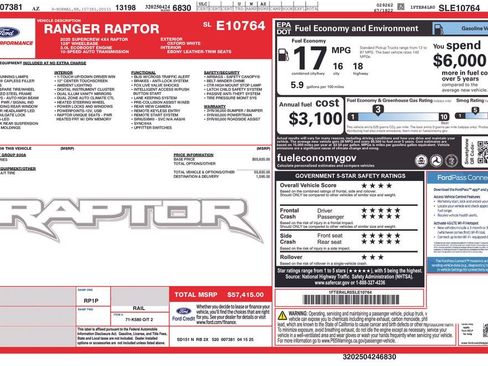 Used 2025 Ford Ranger Raptor AWD/4WD image 17