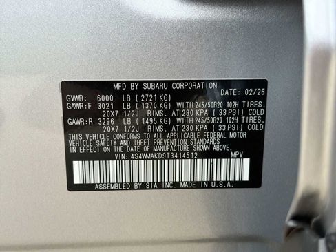 Certified 2026 Subaru Ascent Touring AWD/4WD image 32