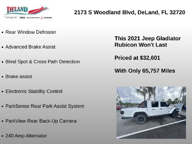 Used 2021 Jeep Gladiator Rubicon AWD/4WD image 6