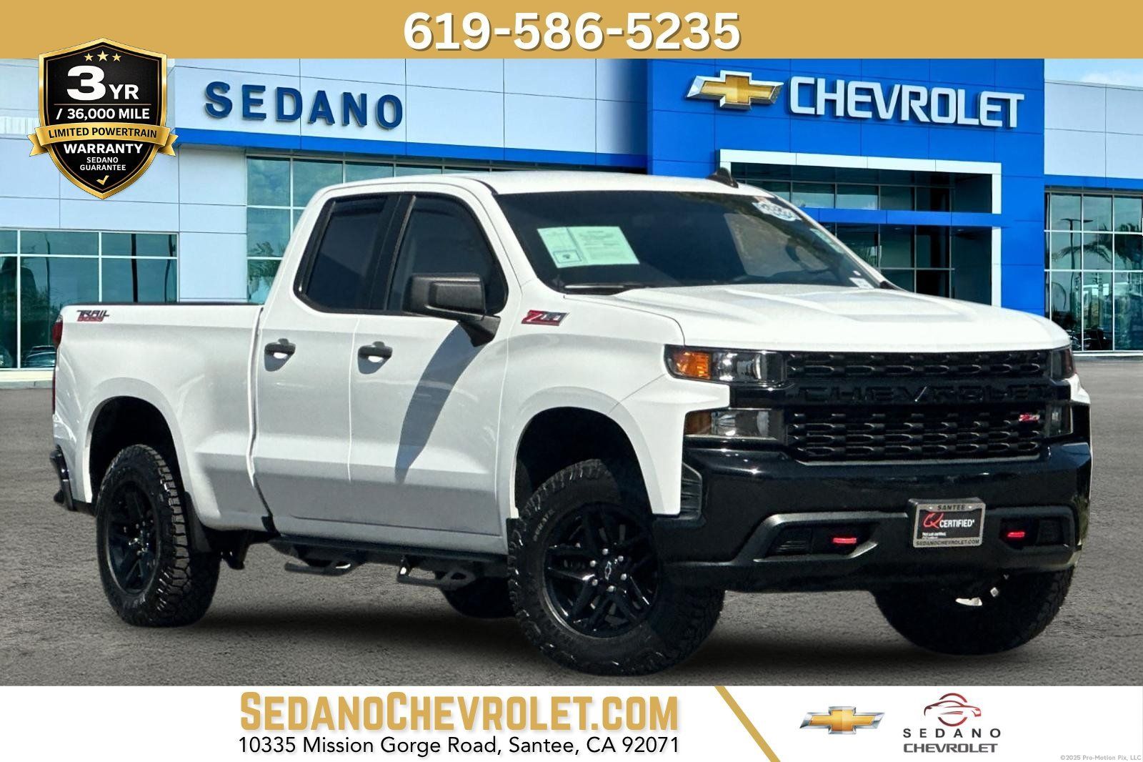 Used 2020 Chevrolet Silverado 1500 Custom Trail Boss w/ Custom Convenience Package AWD/4WD image 1