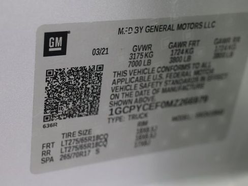 Used 2021 Chevrolet Silverado 1500 Custom Trail Boss w/ Safety Confidence Package image 27