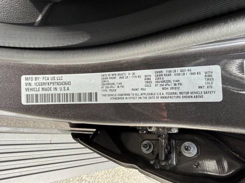 New 2026 RAM 1500 Tungsten AWD/4WD image 49