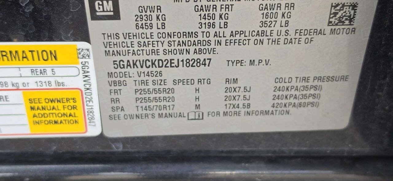 Used 2014 Buick Enclave Premium w/ Trailering Provision Package AWD/4WD image 12