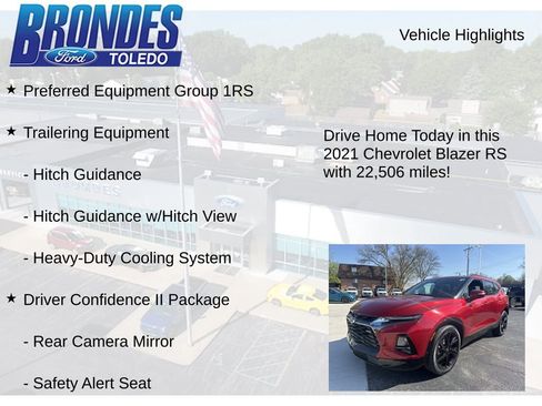 Used 2021 Chevrolet Blazer RS w/ Enhanced Convenience Package AWD/4WD image 5