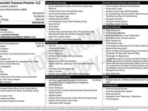 Used 2017 Chevrolet Traverse Premier image 5