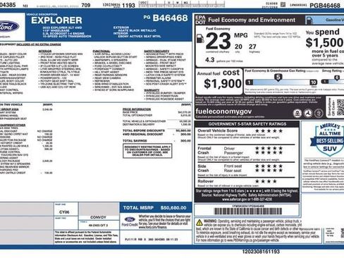 Used 2023 Ford Explorer XLT w/ Equipment Group 202A AWD/4WD image 32