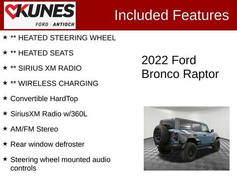 Used 2022 Ford Bronco Raptor AWD/4WD image 3