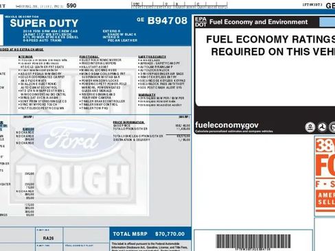 Used 2016 Ford F350 Platinum w/ FX4 Off-Road Package image 2