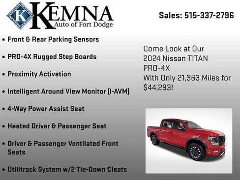 Used 2024 Nissan Titan PRO-4X w/ Pro-4x Convenience Package image 31