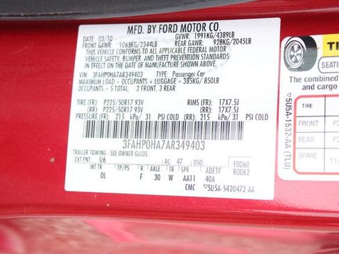 Used 2010 Ford Fusion SE FWD image 36