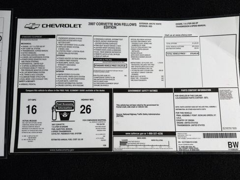 Used 2007 Chevrolet Corvette Z06 w/ Preferred Equipment Group RWD image 32