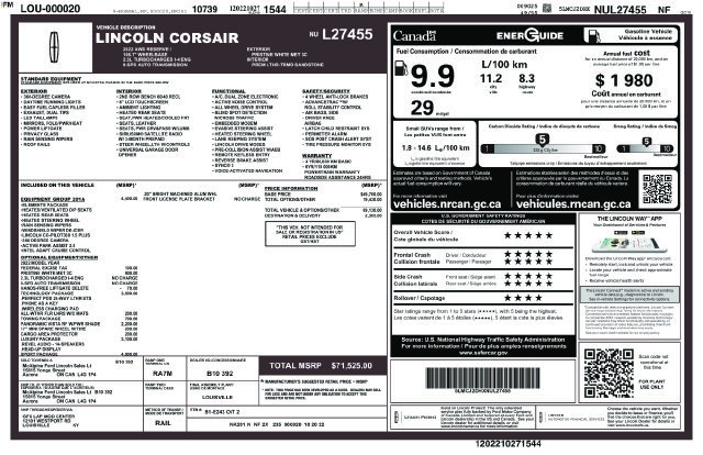 Used 2022 Lincoln Corsair Reserve w/ Equipment Group 201A AWD/4WD image 52