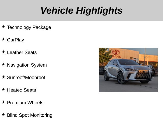Used 2024 Lexus RX 350 FWD w/ Convenience Package image 5