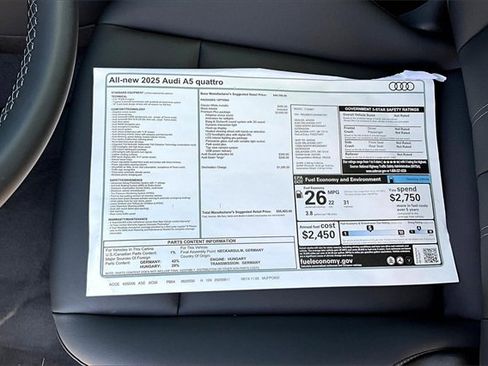 New 2025 Audi A5 2.0T Premium Plus image 14