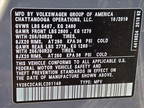 Used 2020 Volkswagen Atlas Cross Sport SE w/ Panoramic Sunroof Package FWD image 24