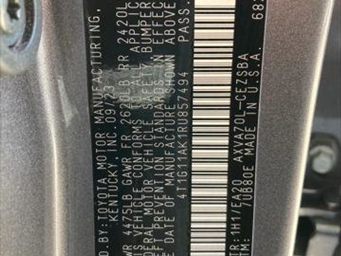 Certified 2024 Toyota Camry SE FWD image 31