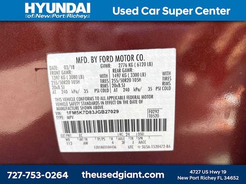 Used 2018 Ford Explorer XLT w/ Equipment Group 202A image 13