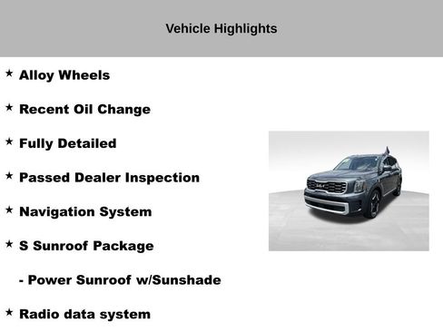 Certified 2024 Kia Telluride S w/ S Sunroof Package AWD/4WD image 19
