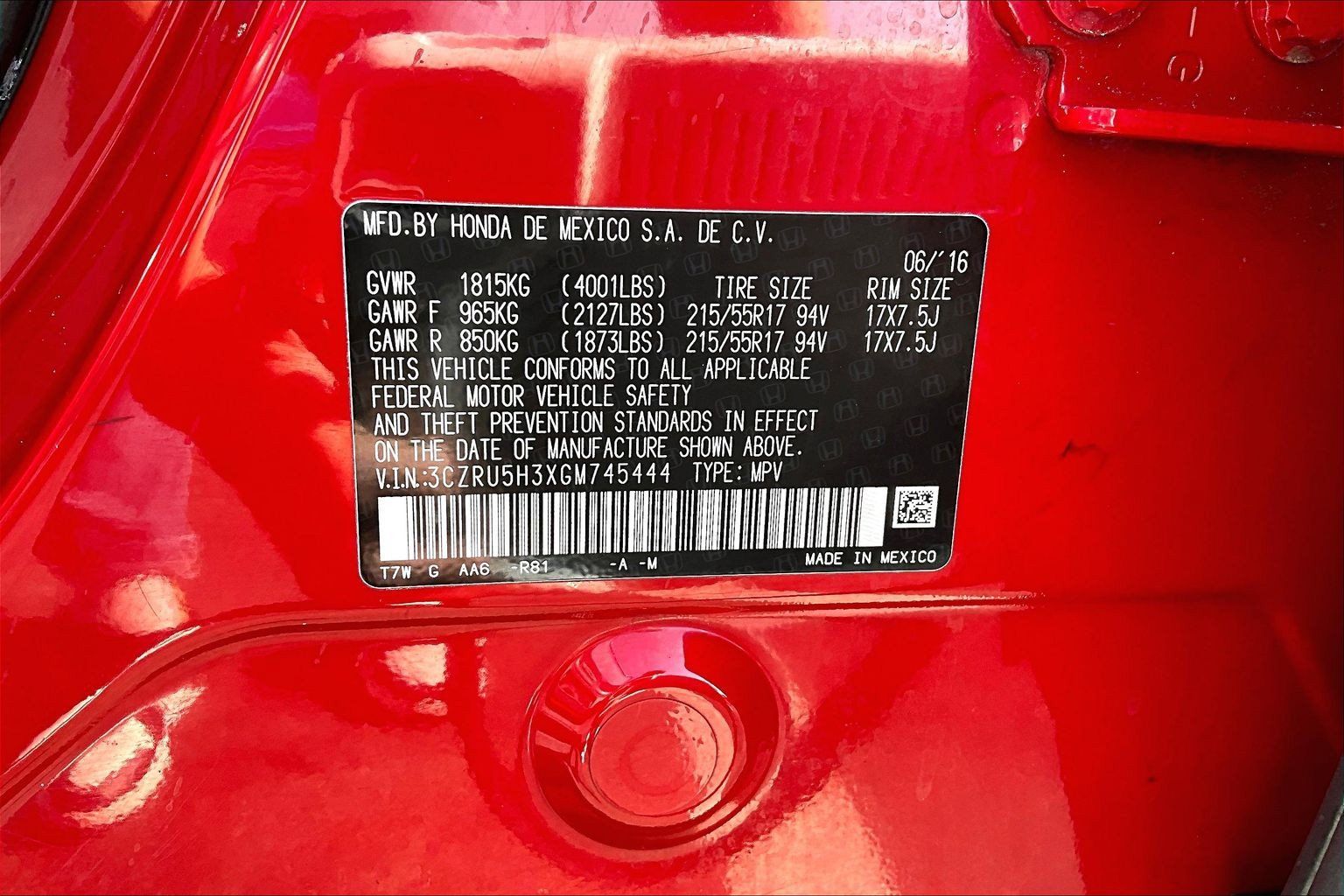 Used 2016 Honda HR-V LX image 31