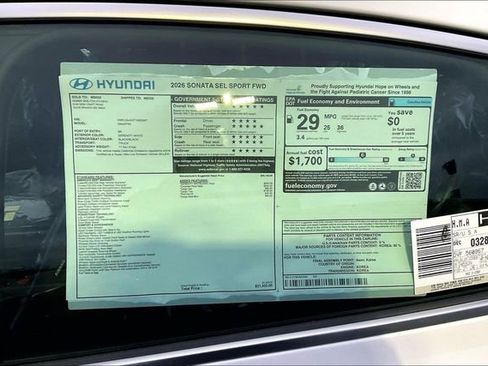 New 2026 Hyundai Sonata SEL image 13